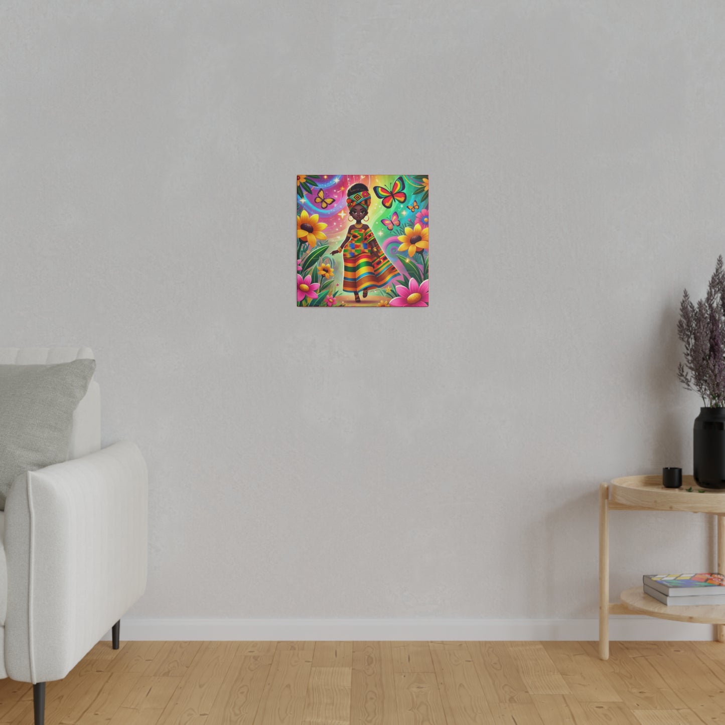 Kente Princess Canvas Print