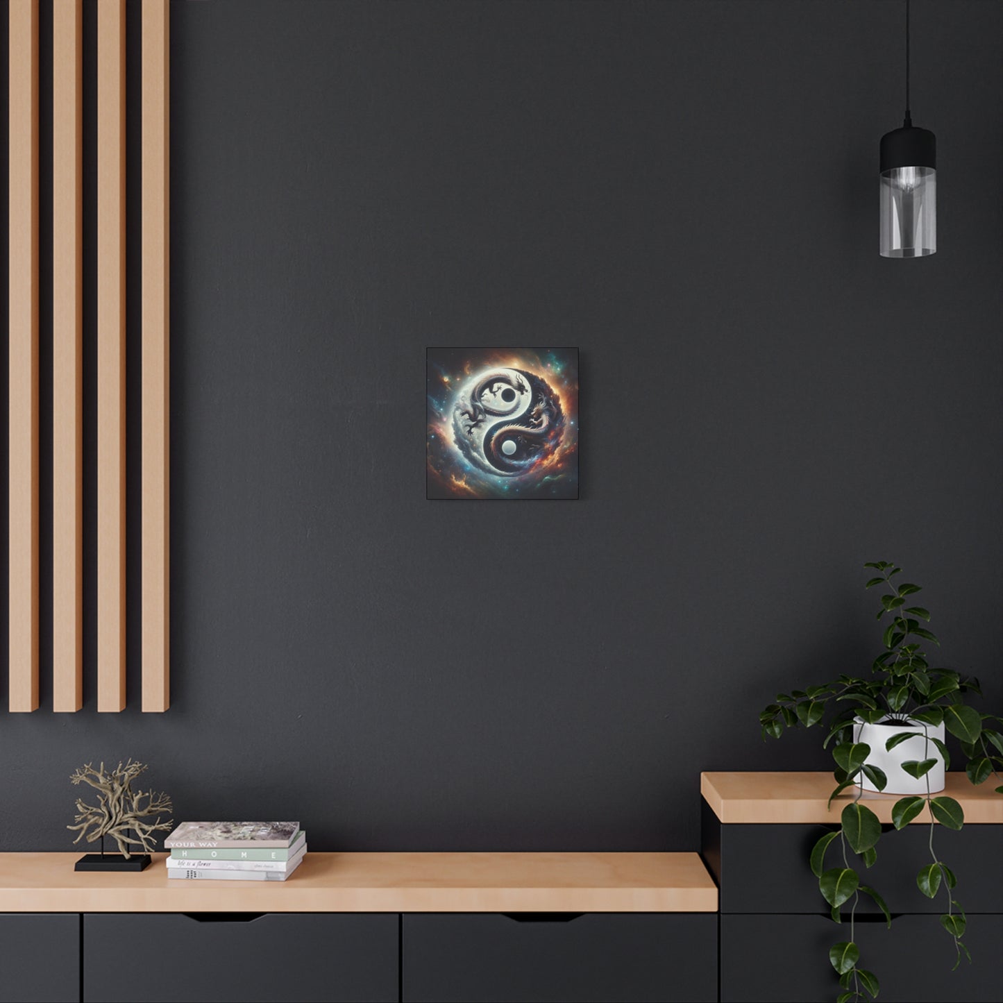 Yin Yang Dragons Canvas Print