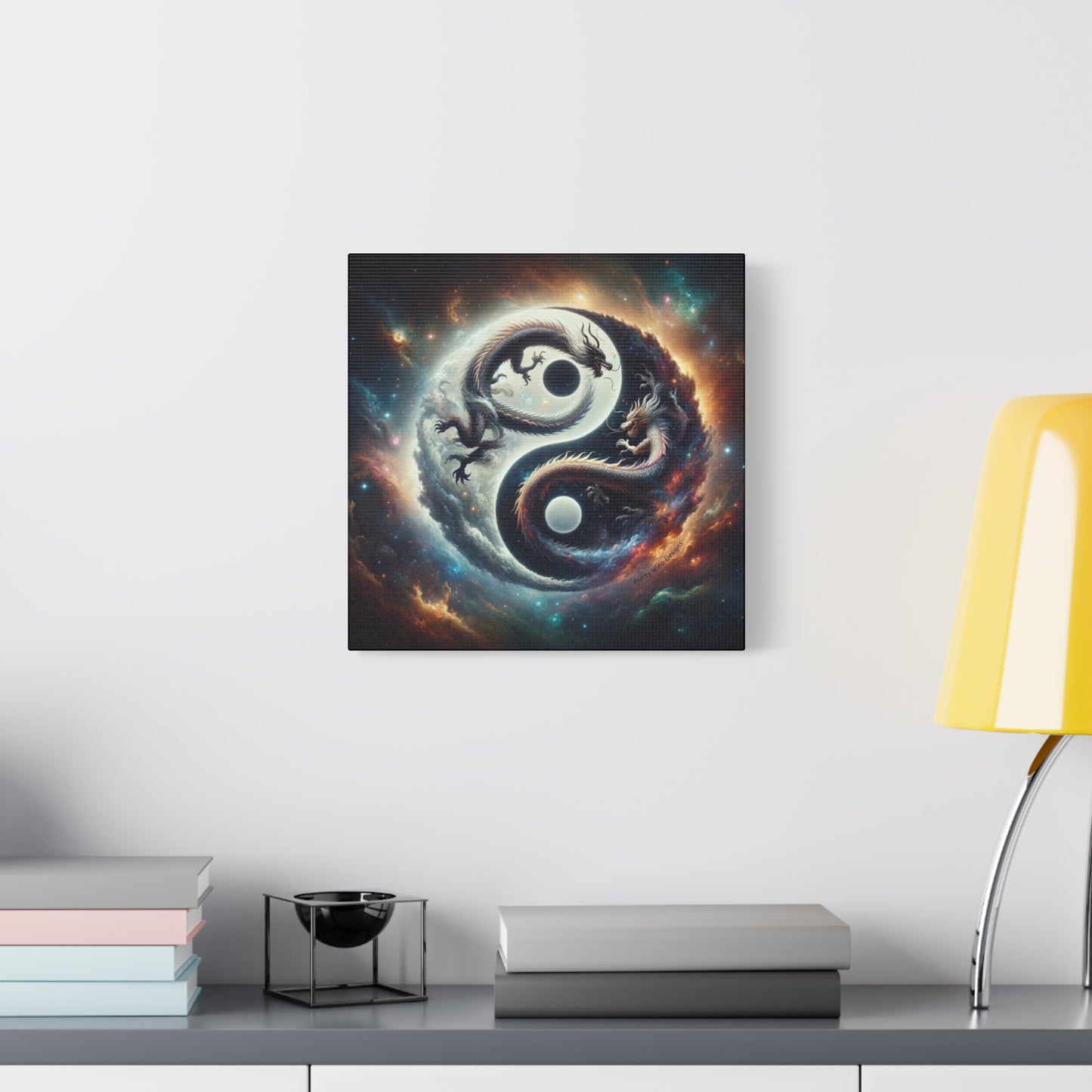 Yin Yang Dragons Canvas Print