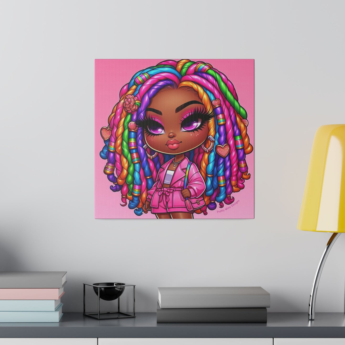 Lil' Rainbow Diva Canvas Print