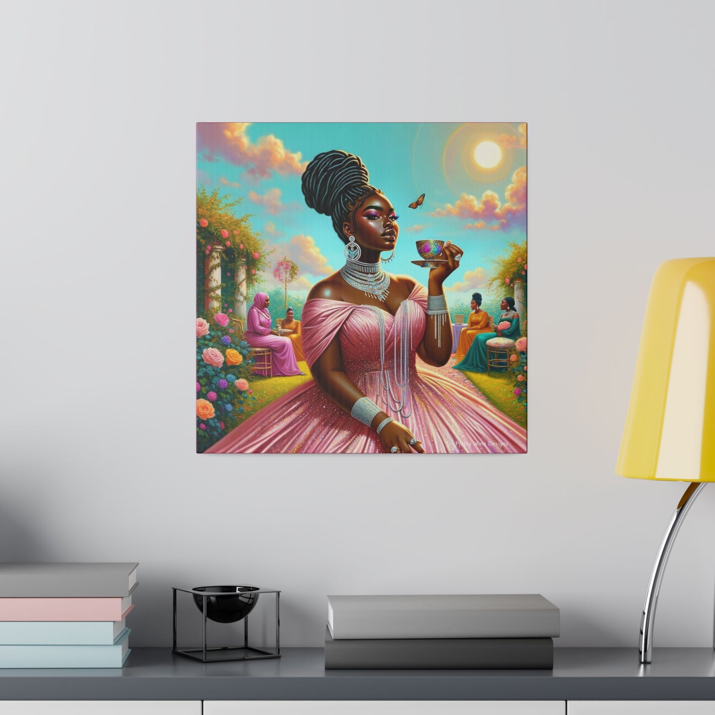 Garden Tea Party #3 Canvas Print