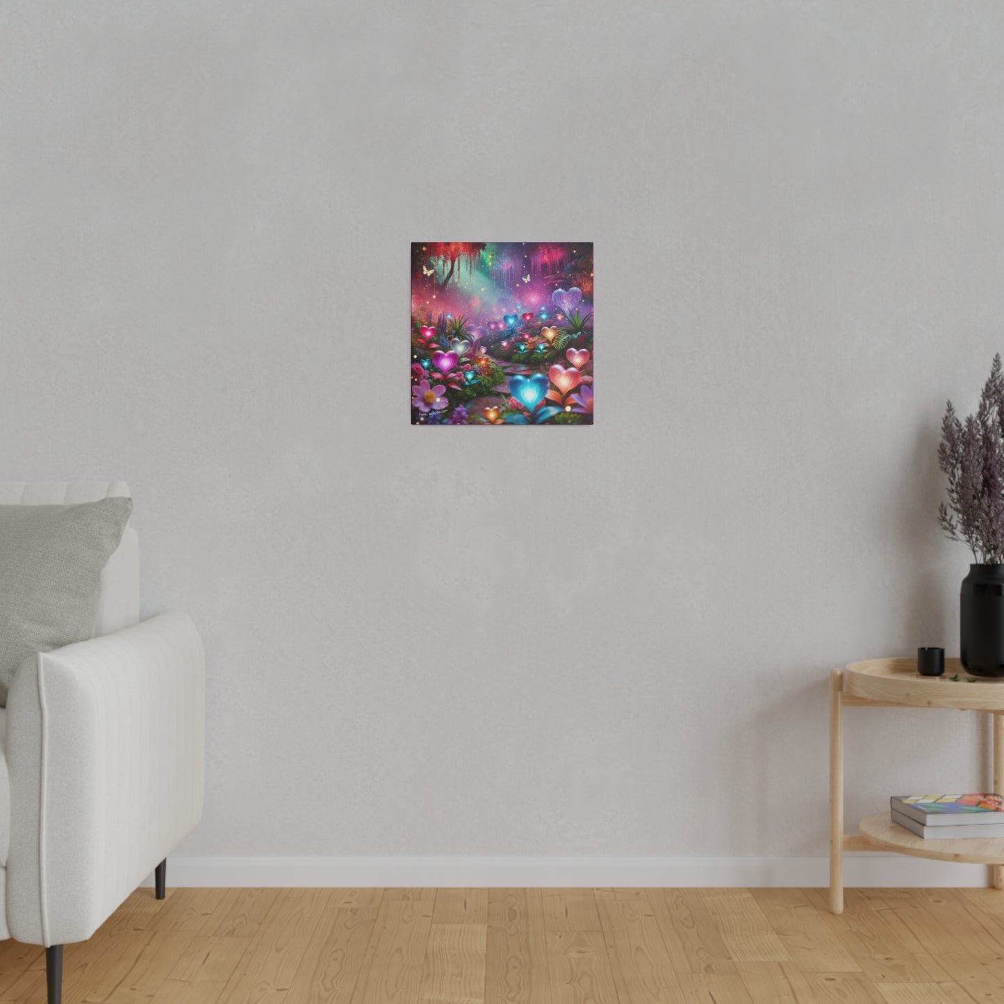 Enchanted Hearts Garden Canvas Print