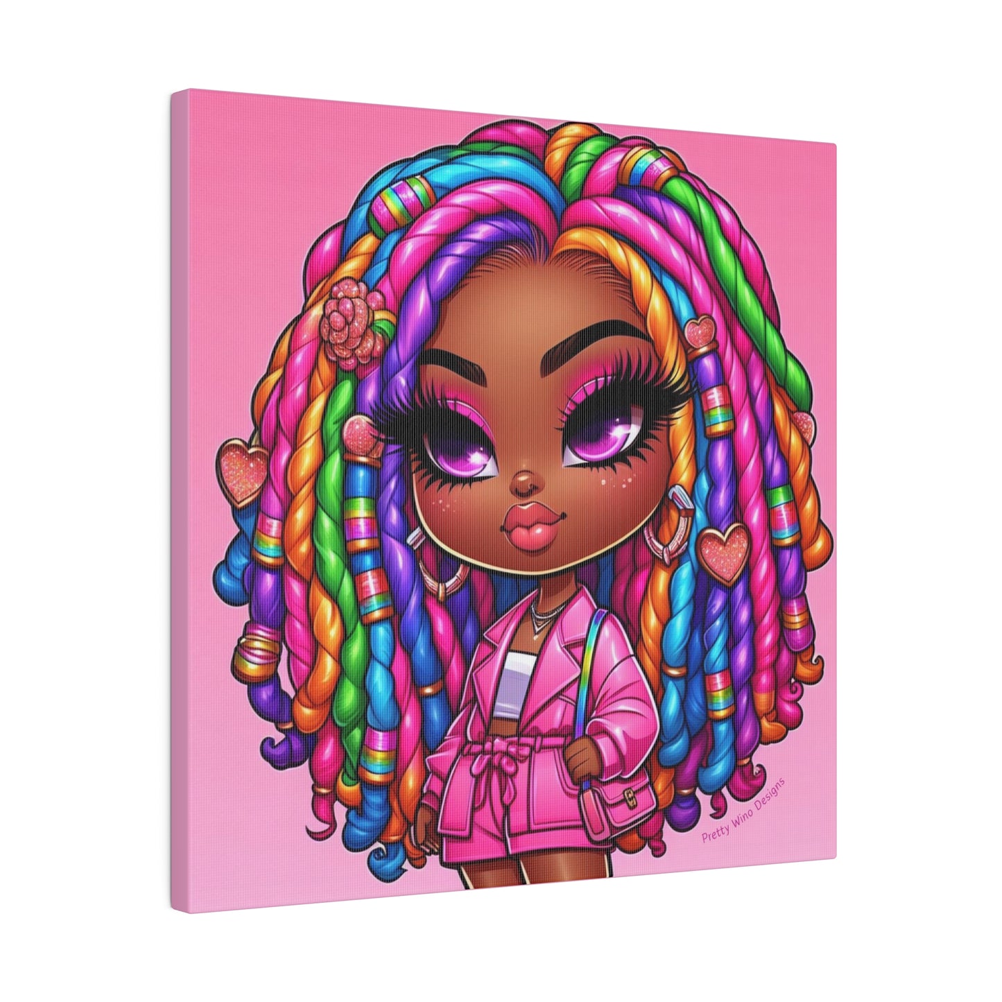 Lil' Rainbow Diva Canvas Print