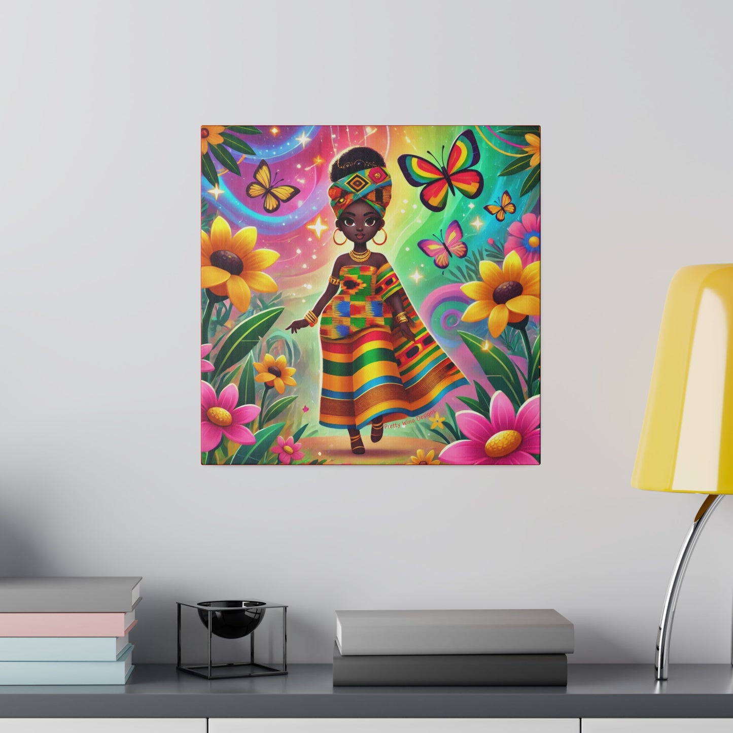Kente Princess Canvas Print