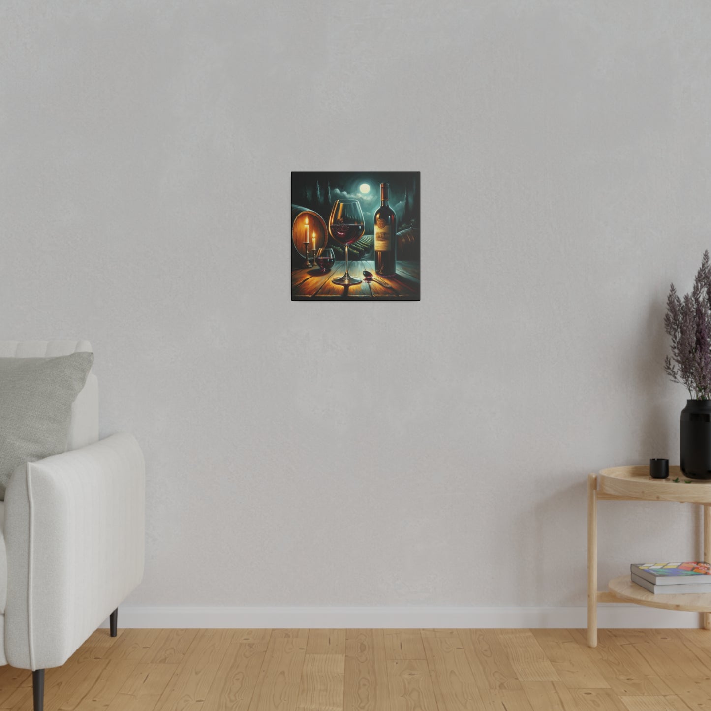 Moonlit Vineyard Canvas Print