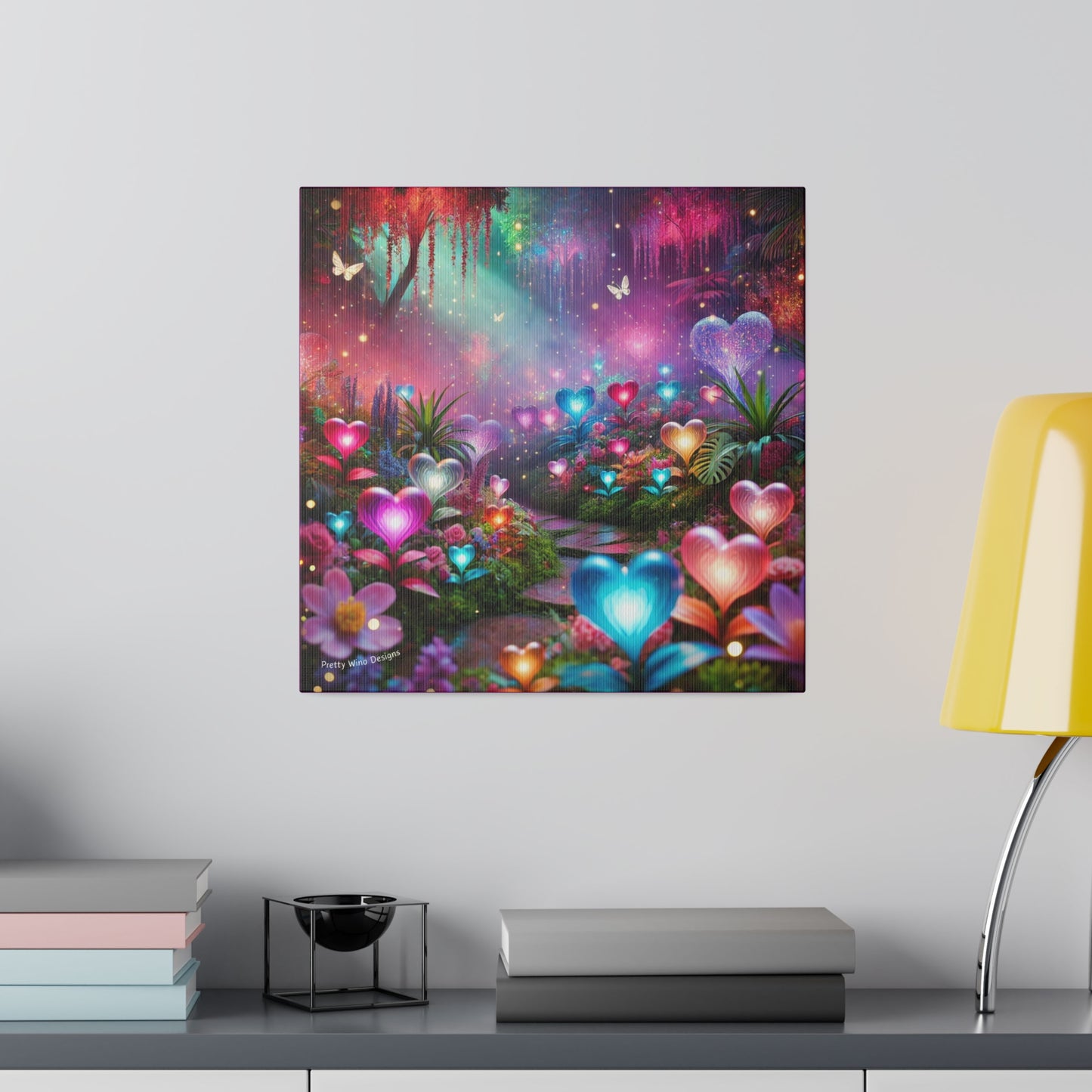 Enchanted Hearts Garden Canvas Print