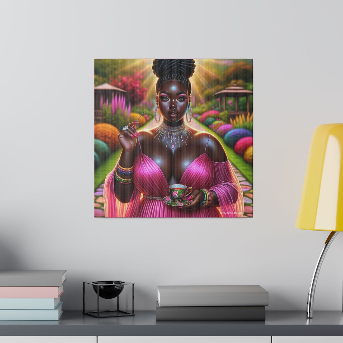 Garden Tea Party #4 Canvas Print