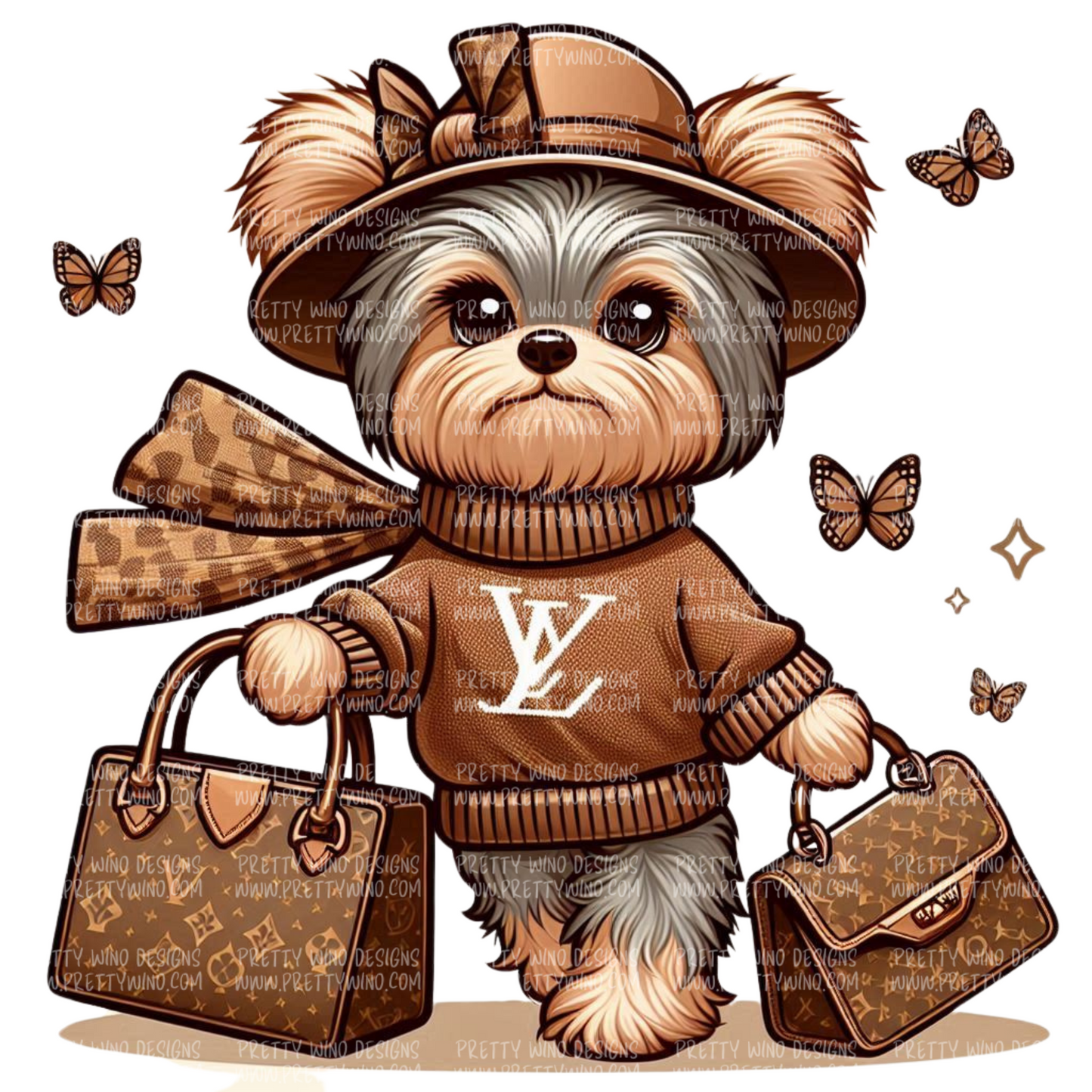 Fashion Yorkie PNG