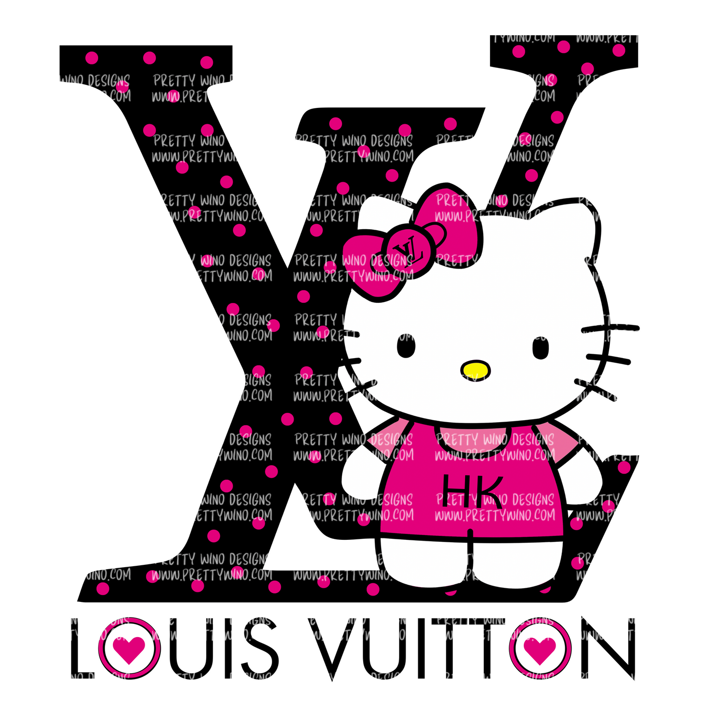 Hello Kitty LV Dots PNG
