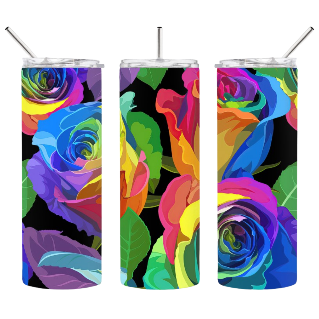 Artsy Rainbow Rose