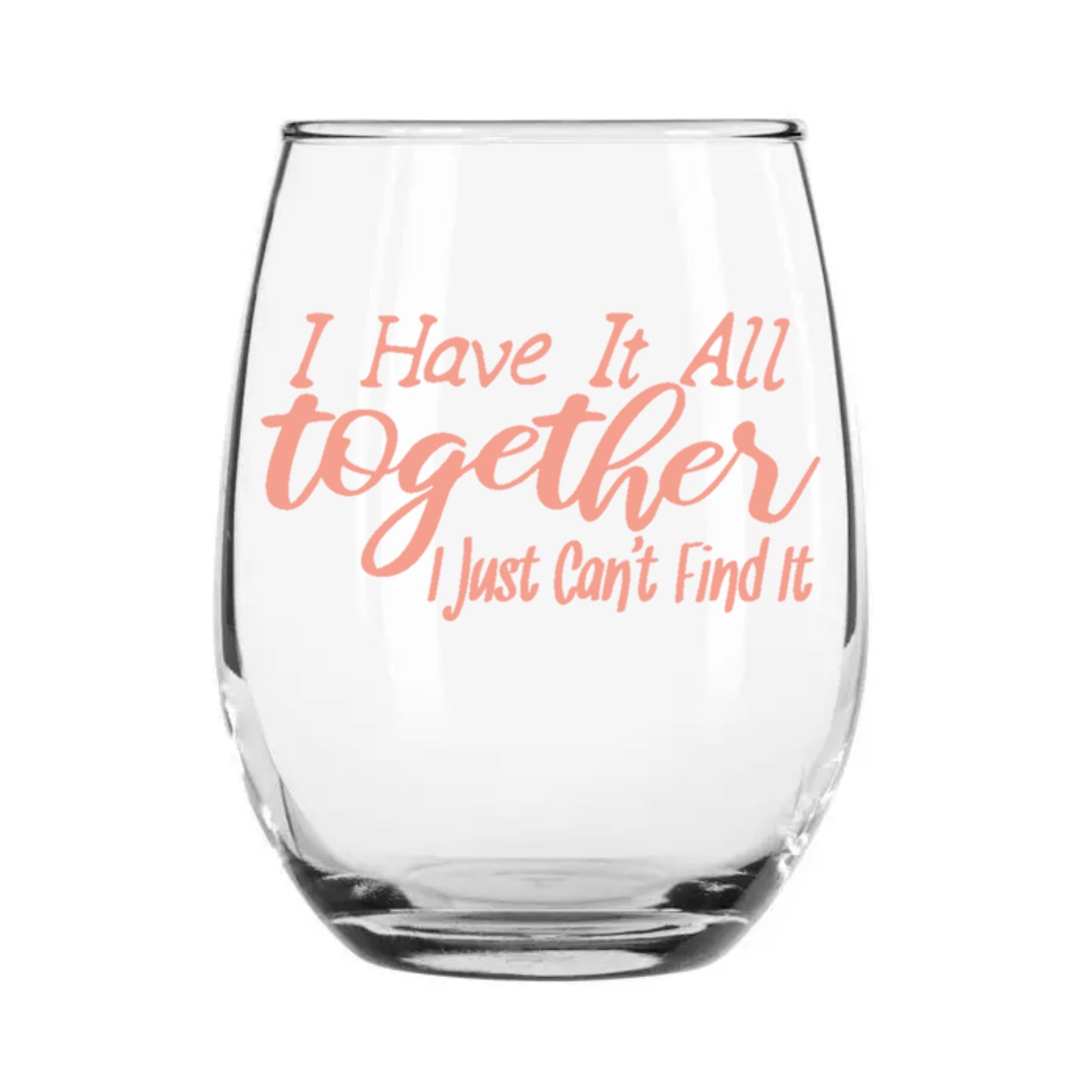 I have it all together - I just can't find it!