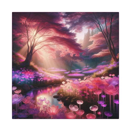 Enchanted Bloomscape Canvas Print