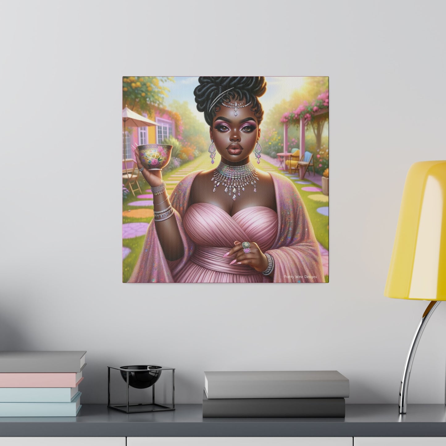 Garden Tea Party #1 Canvas Print