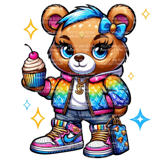 Cupcake Couture Bear PNG