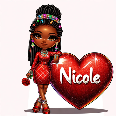 Personalized Valentine's Day Chibi